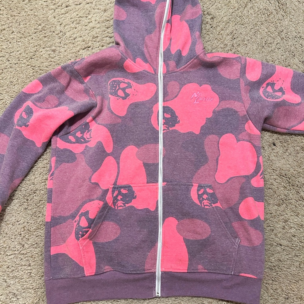 Pink and Purple NoLacking Hoodie Full Zip